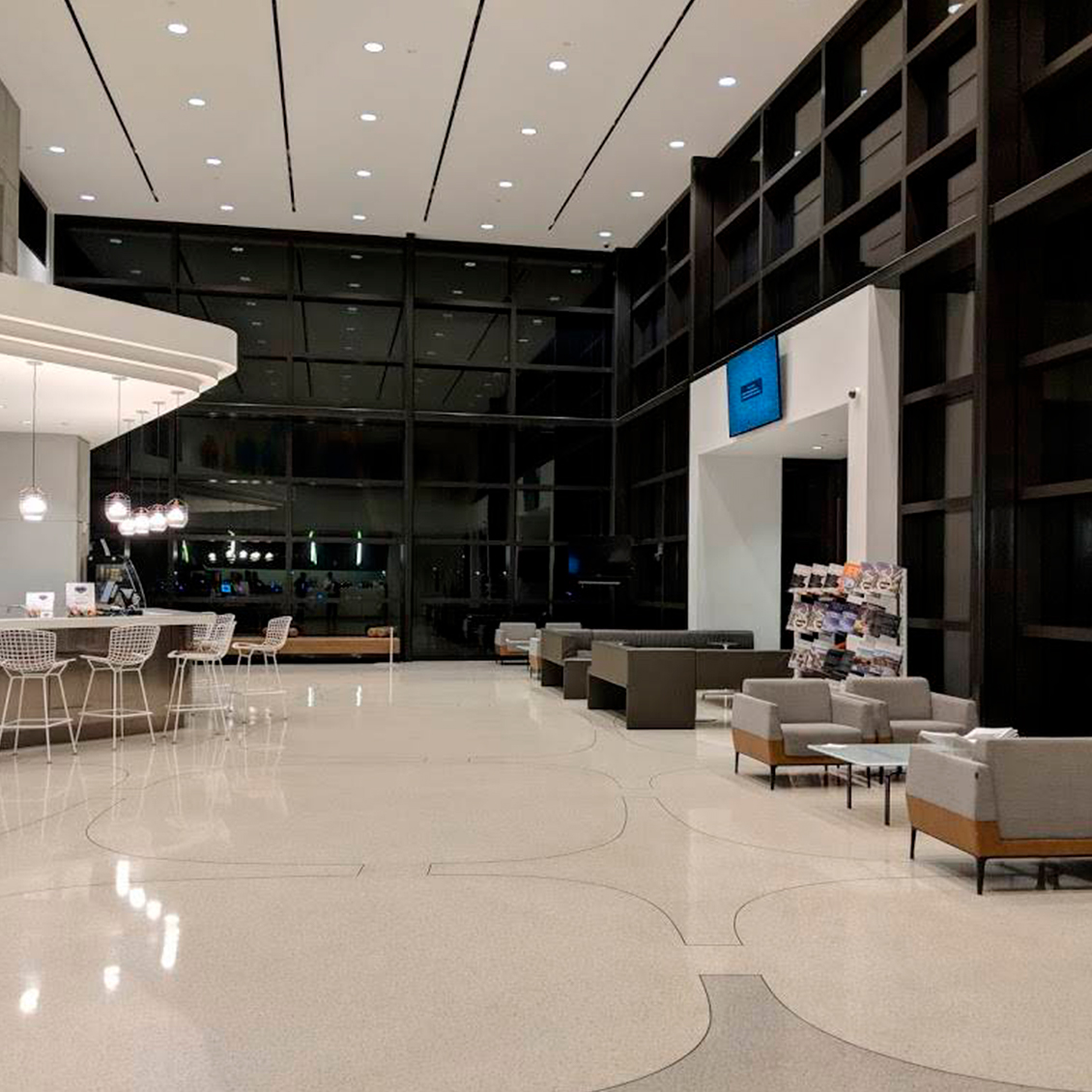 executive airport lobby