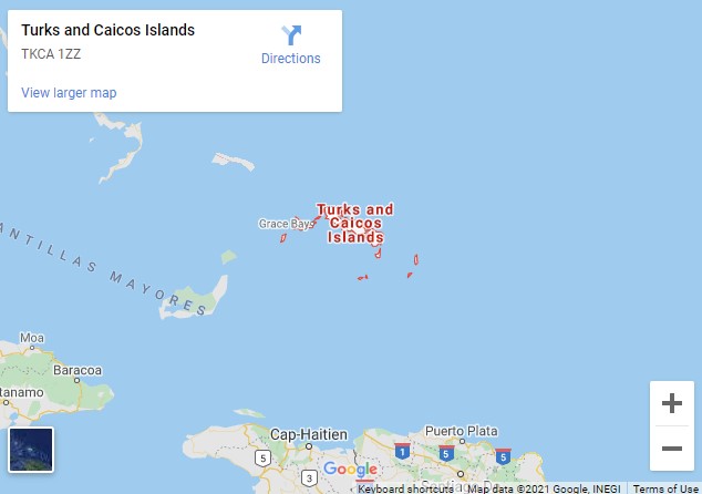 Turks and Caicos Map