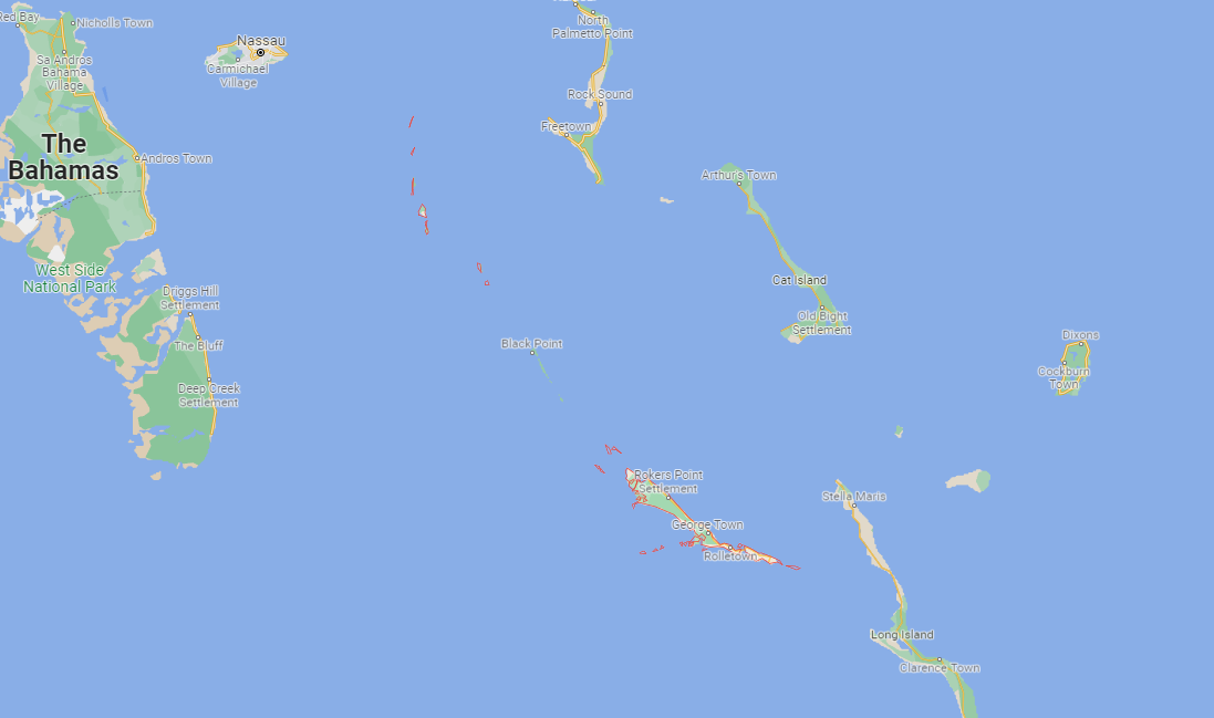 exuma bahamas map