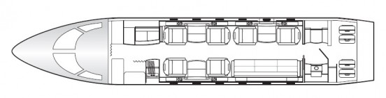 Challenger 300 layout