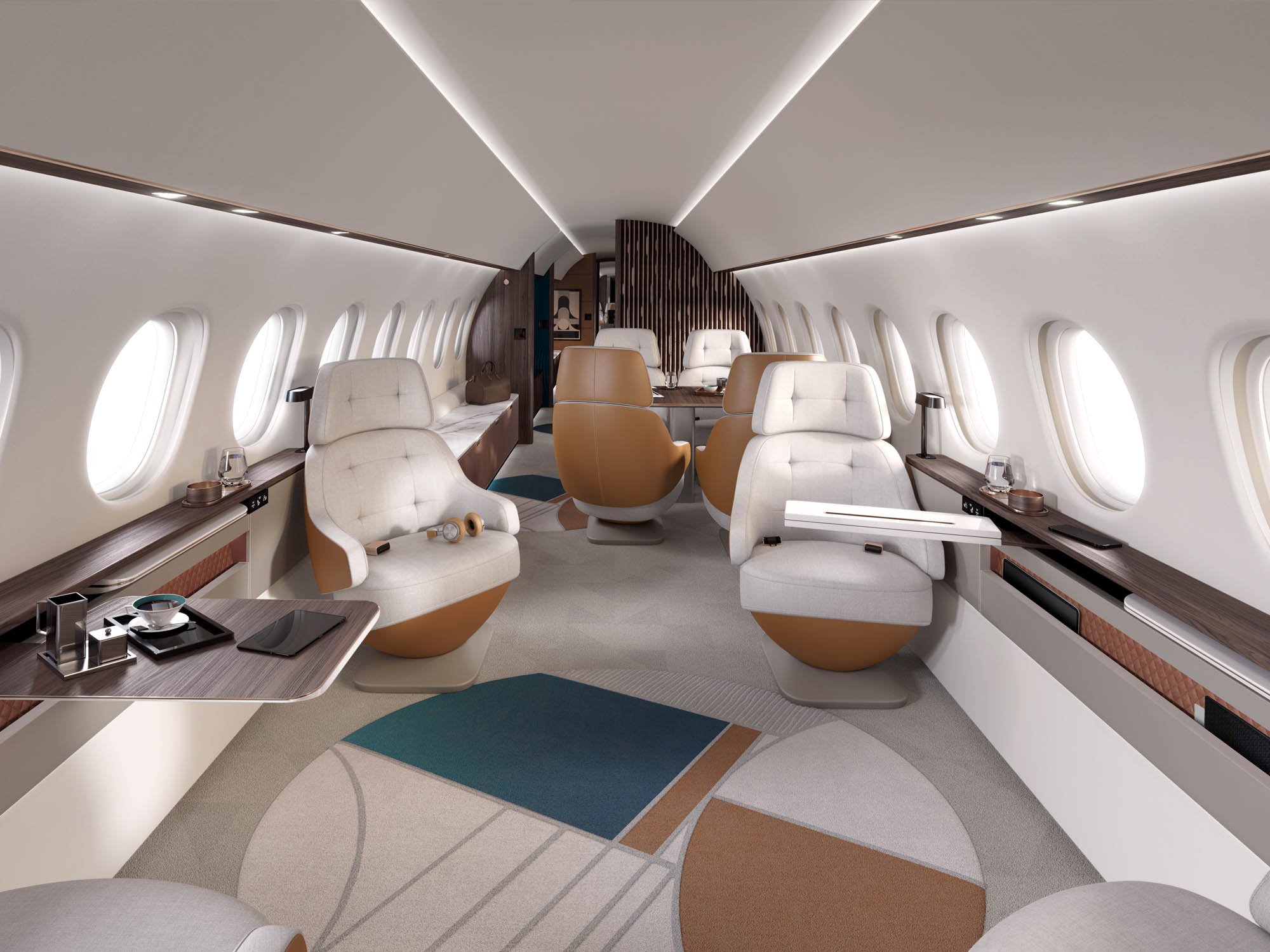 Dassault Falcon 10x interior