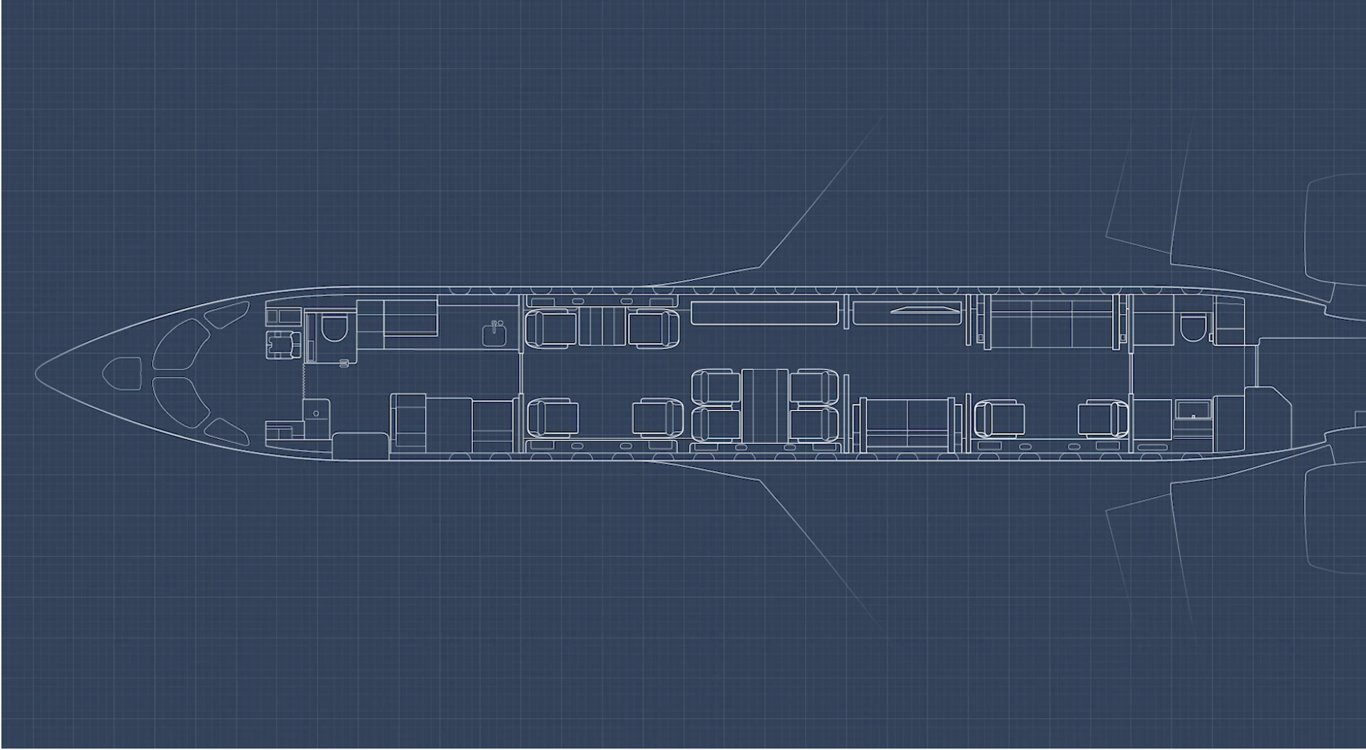 Dassault Falcon 10x layout