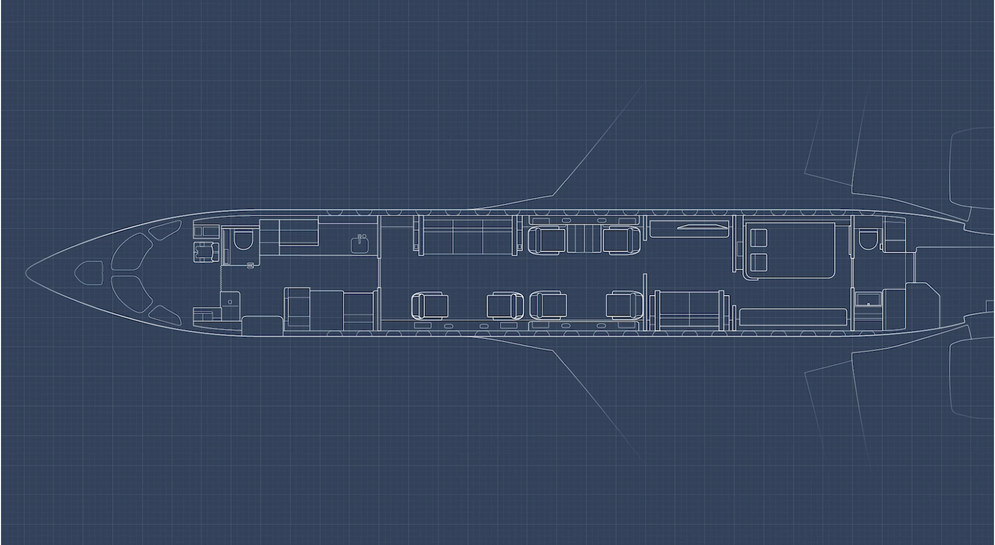 Dassault Falcon 10x layout 3