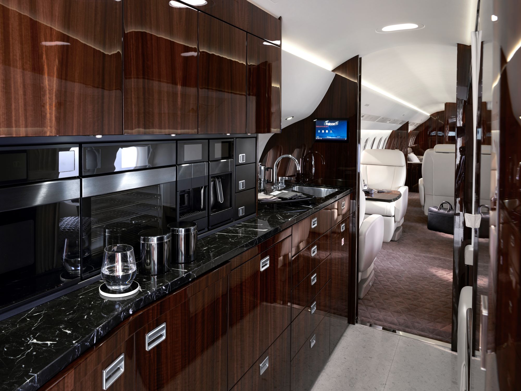 Dassault Falcon 8x kitchen