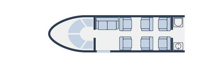 Embraer Legacy 450 layout