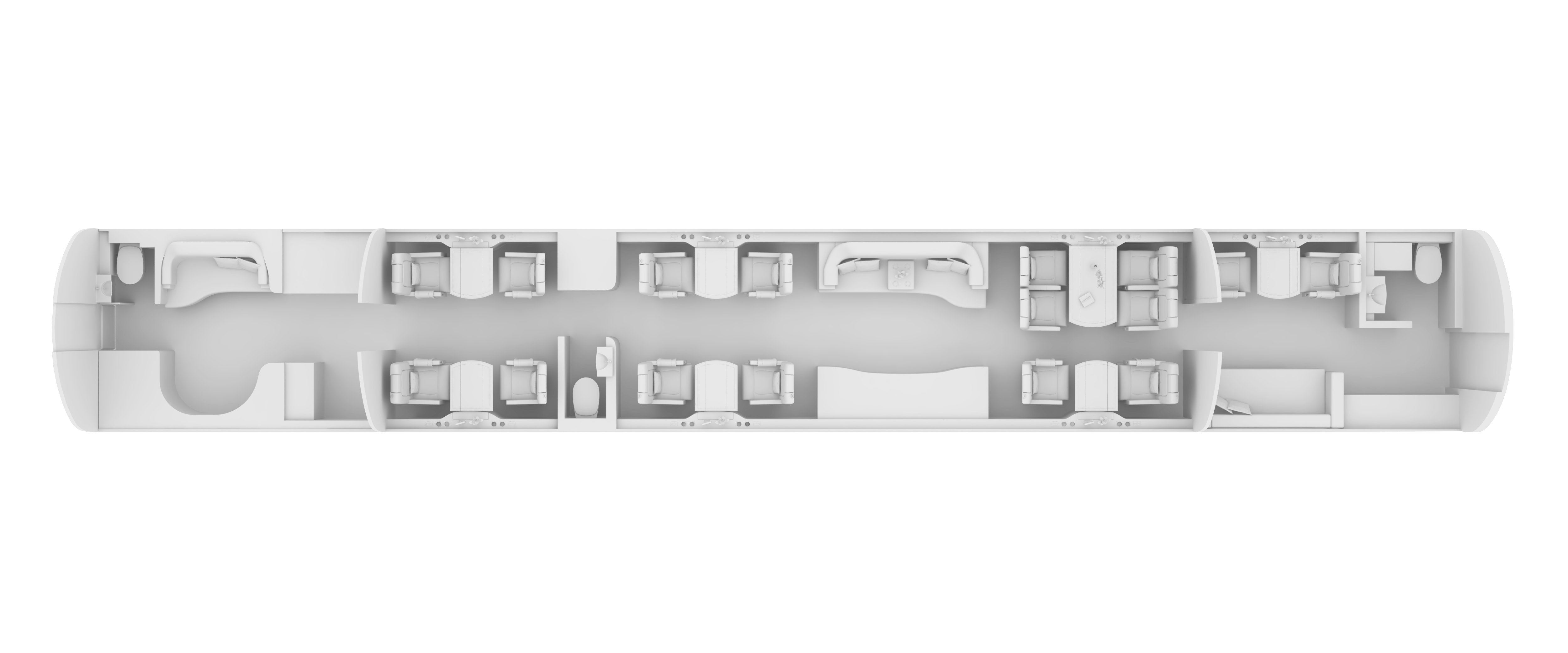Embraer Lineage 1000 layout