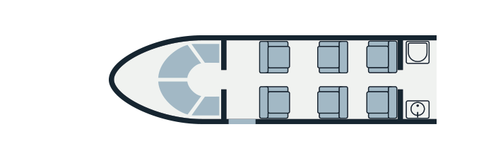 LearJet 40XR layout