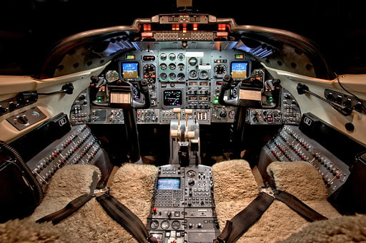 Learjet 31A cabin