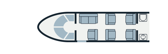 Learjet 31A layout