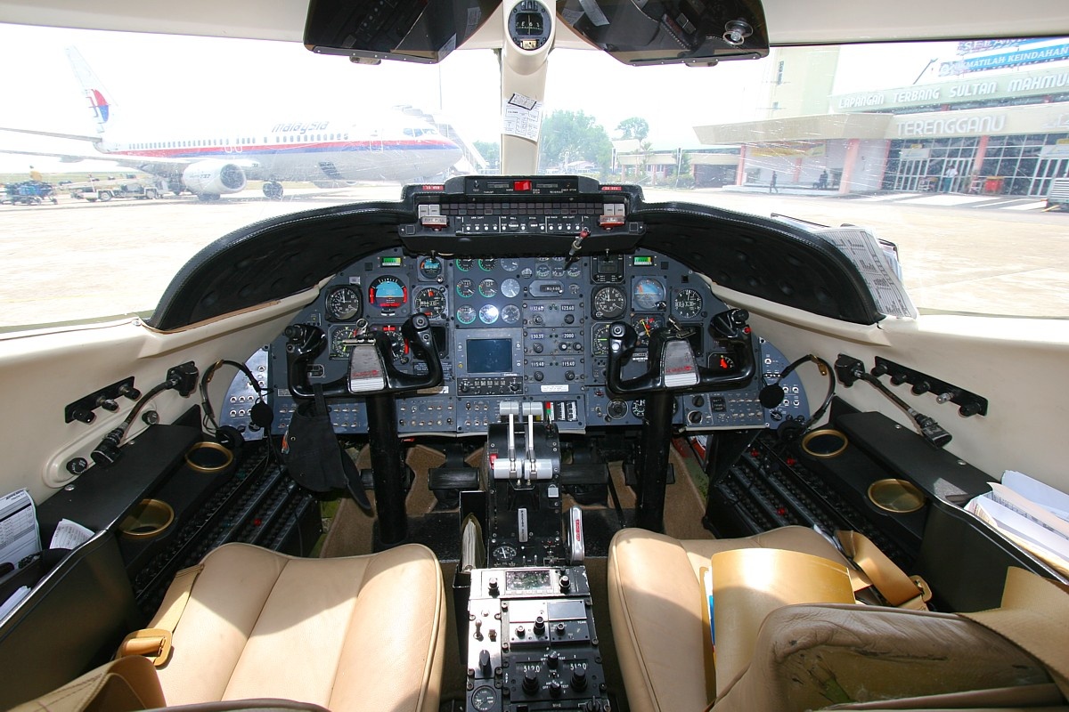 Learjet 35A cabin