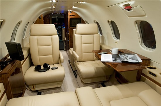 Learjet 35A interior