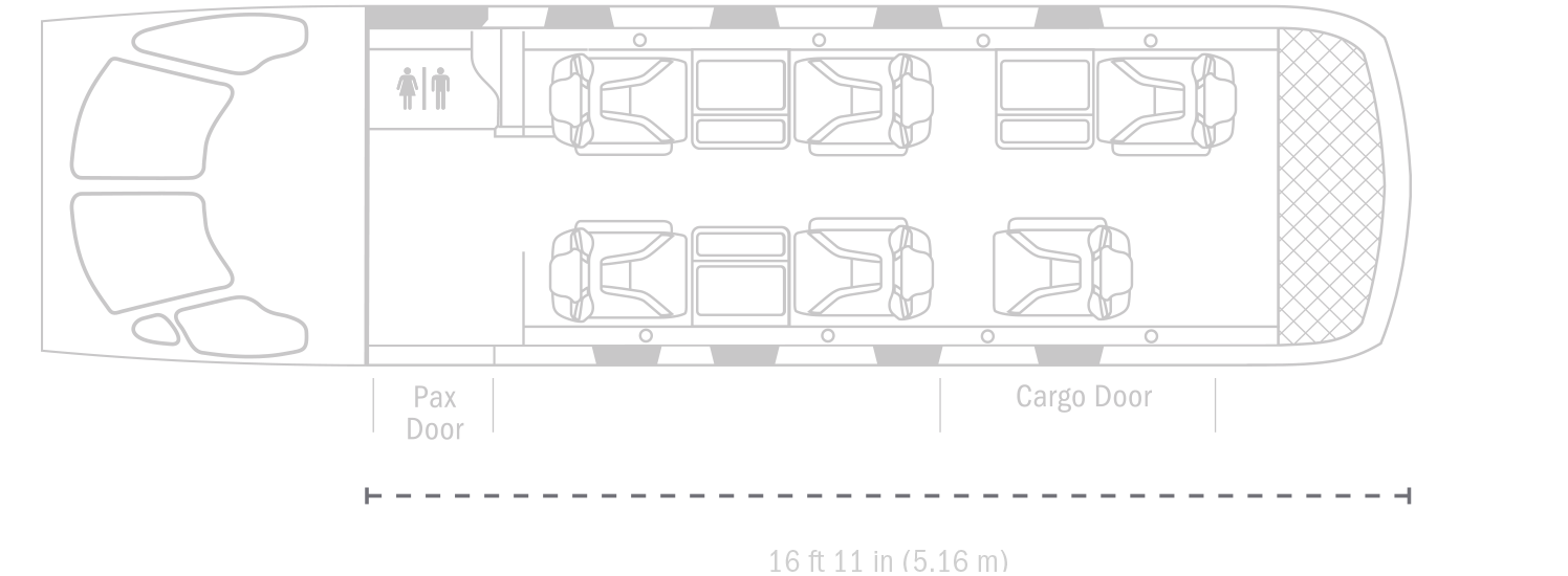 Pilatus PC-12 NGX layout