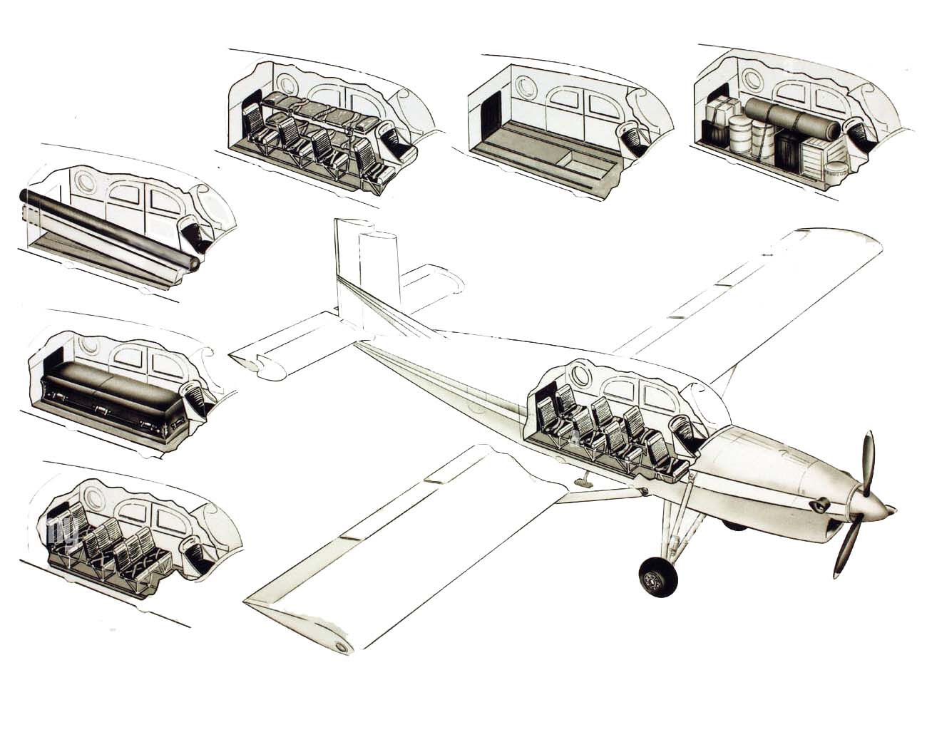 Pilatus PC-6 layout