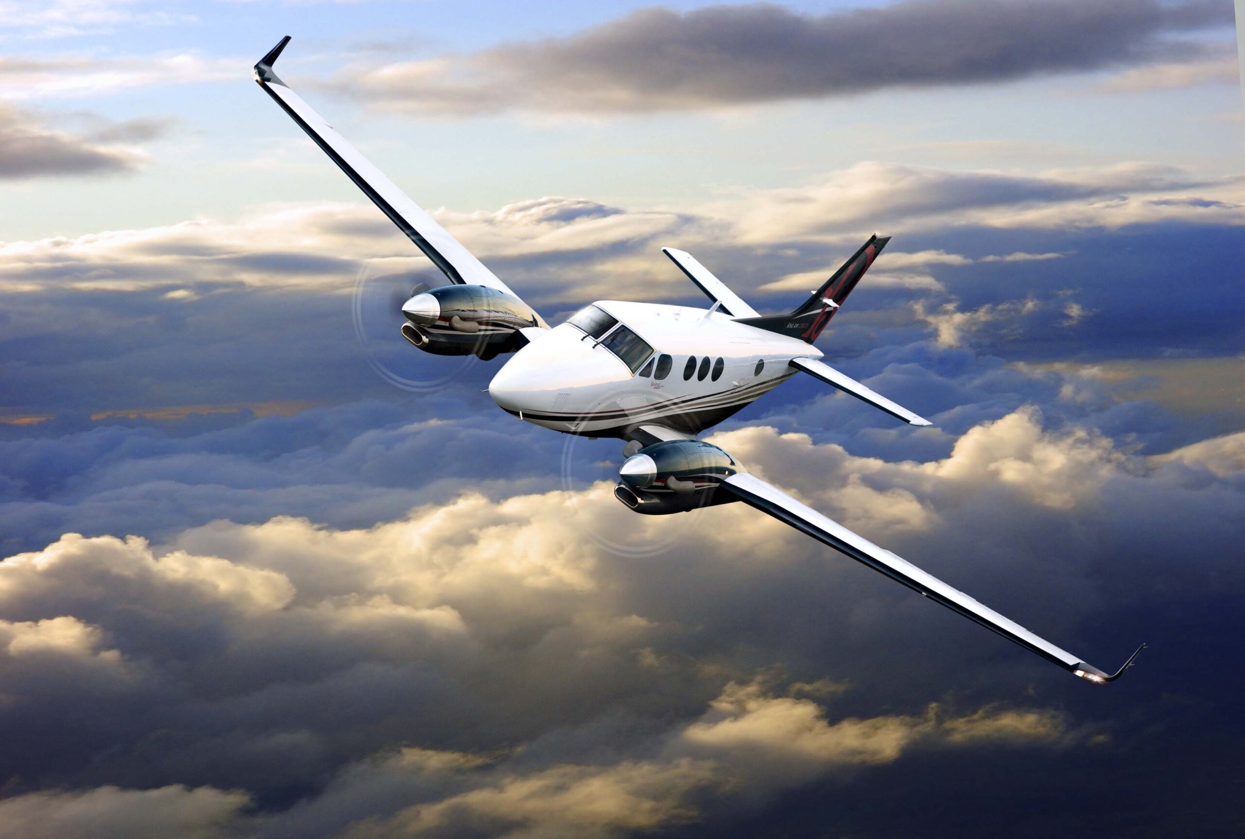 King Air C90GTx flying front