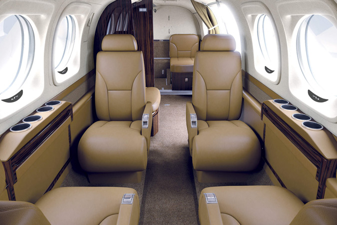 King Air C90GTx interior