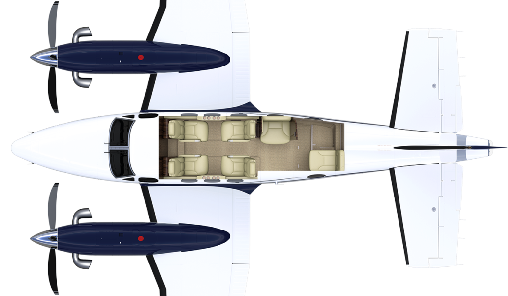 King Air C90GTx layout