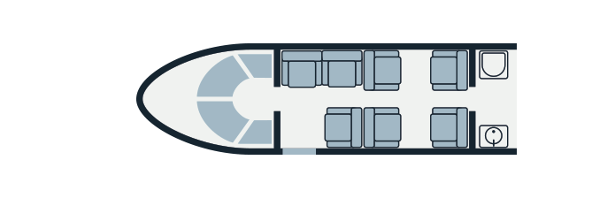 Piaggio P180 Avanti layout