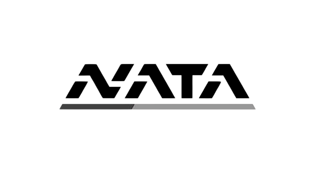 The logo for NATA, trusted partner of Noble Air Charter Miami