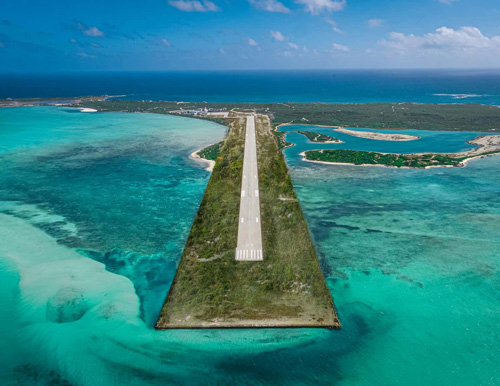 Turks and Caicos Airport landing strip